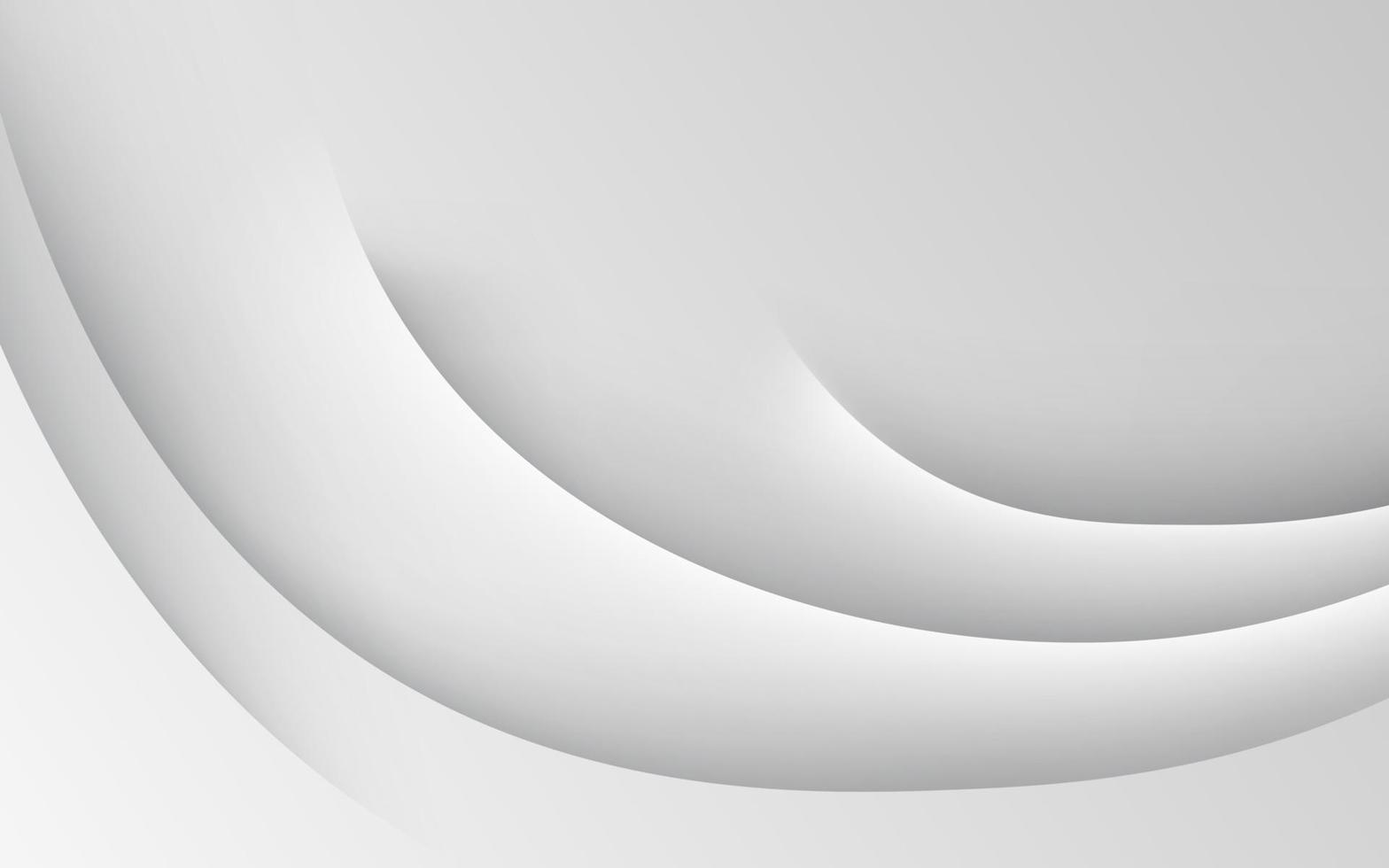 modern dynamic white gray wave shape shadow and light dimension background. eps10 vector