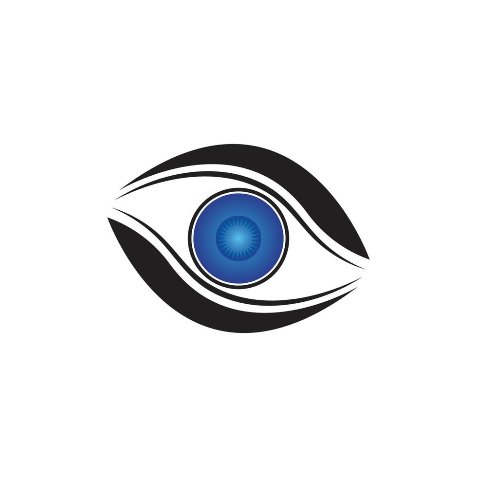 vector de cuidado de los ojos corporativos de identidad de marca