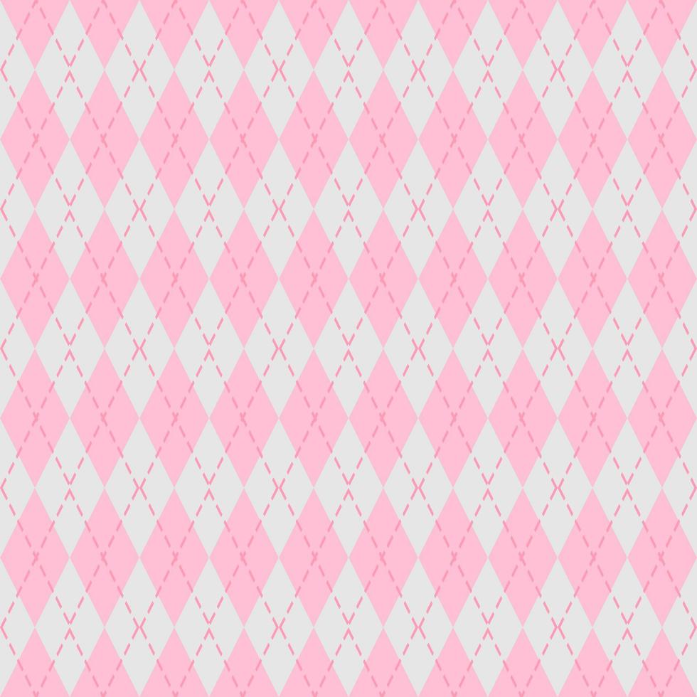 pink argyle seamless pattern design vector