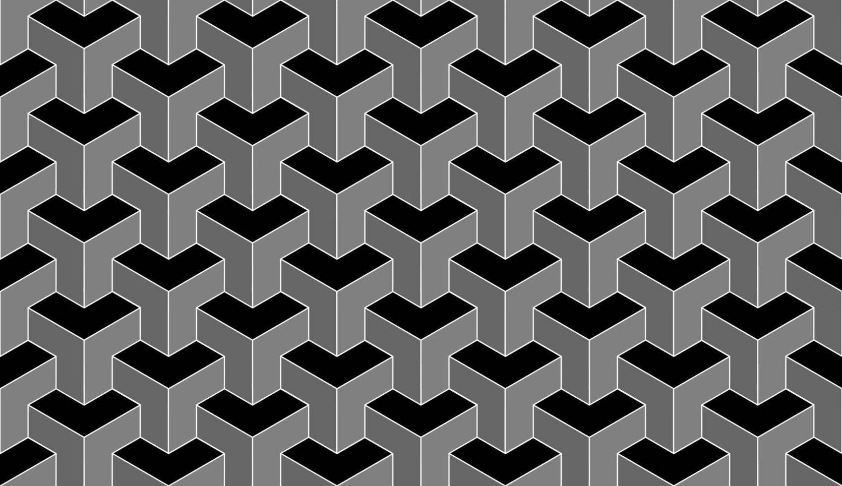 black and gray seamless geometric pattern vector