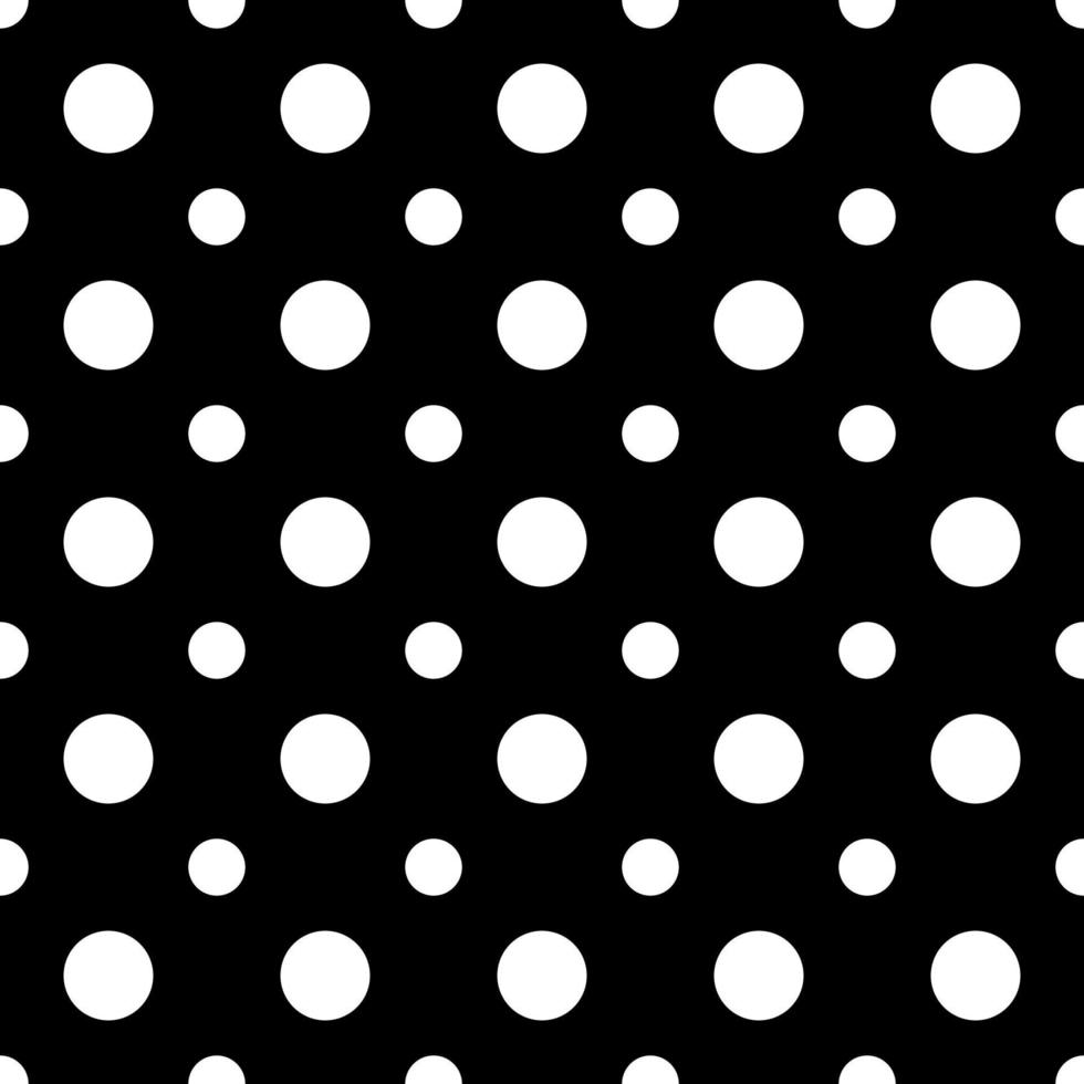 black and white polka dots vector