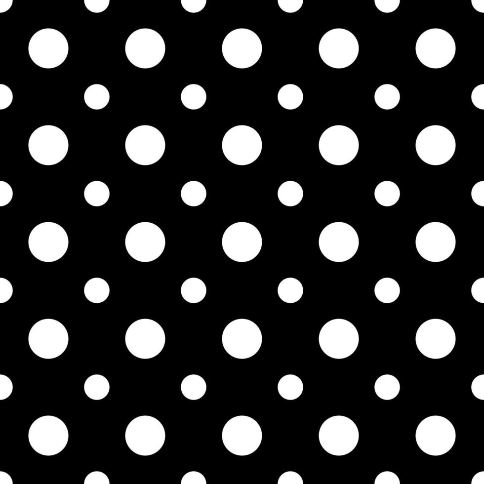 black and white polka dots vector