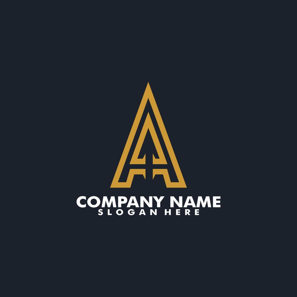 Monogram letter A elegant logo design, Modern Initial letter A logo vector