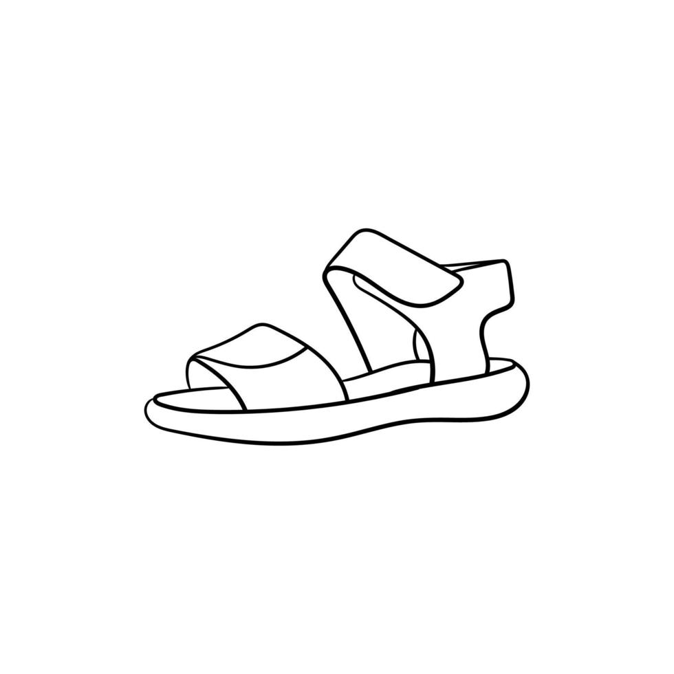 Elegant shoes line art creative design vector