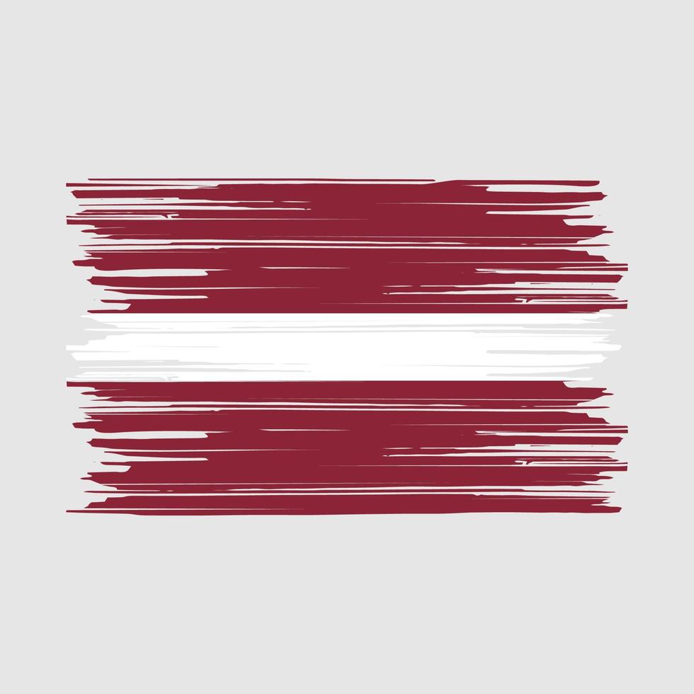 Latvia Flag Brush vector