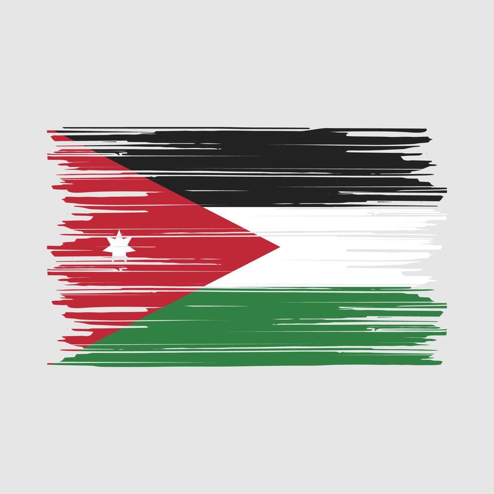 Jordan Flag Brush vector