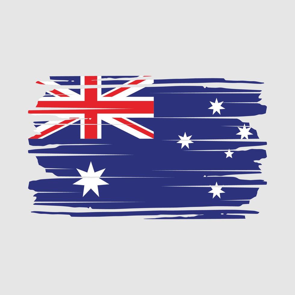 vector de pincel de bandera de australia