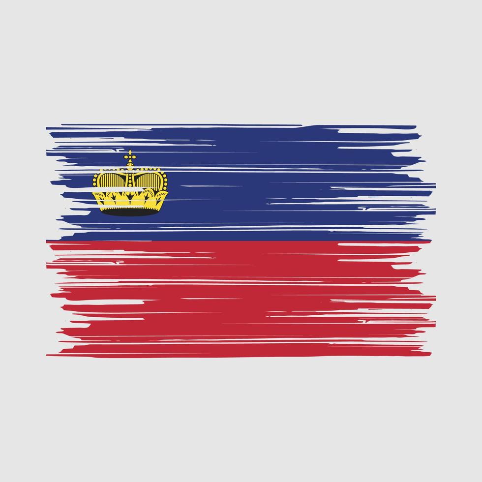 cepillo de bandera de Liechtenstein vector