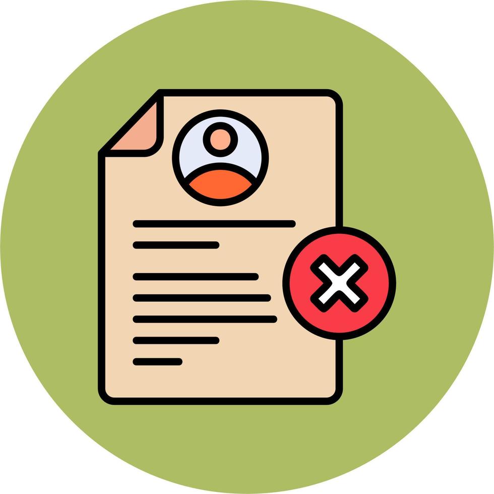 Rejected Vector Icon