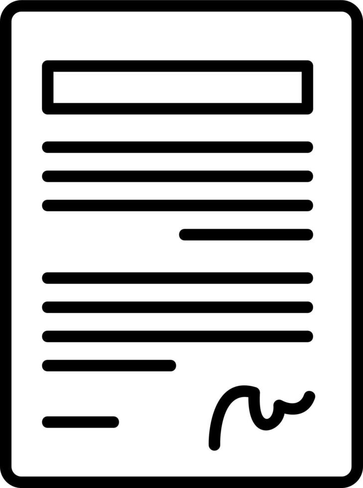 Cover Letter Vector Icon