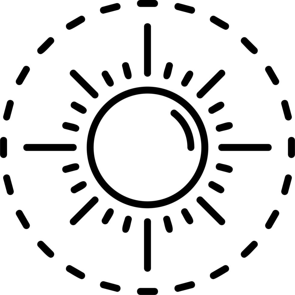 Sun Vector Icon