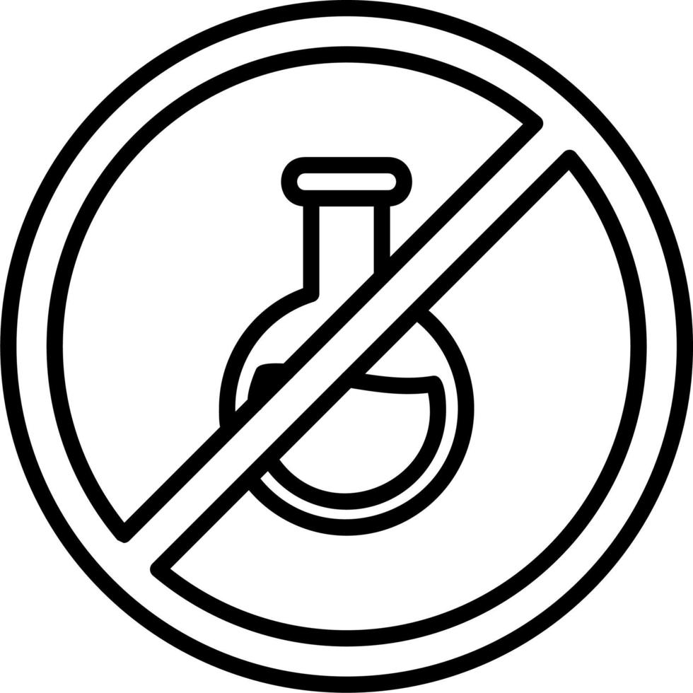 No Chemical Vector Icon