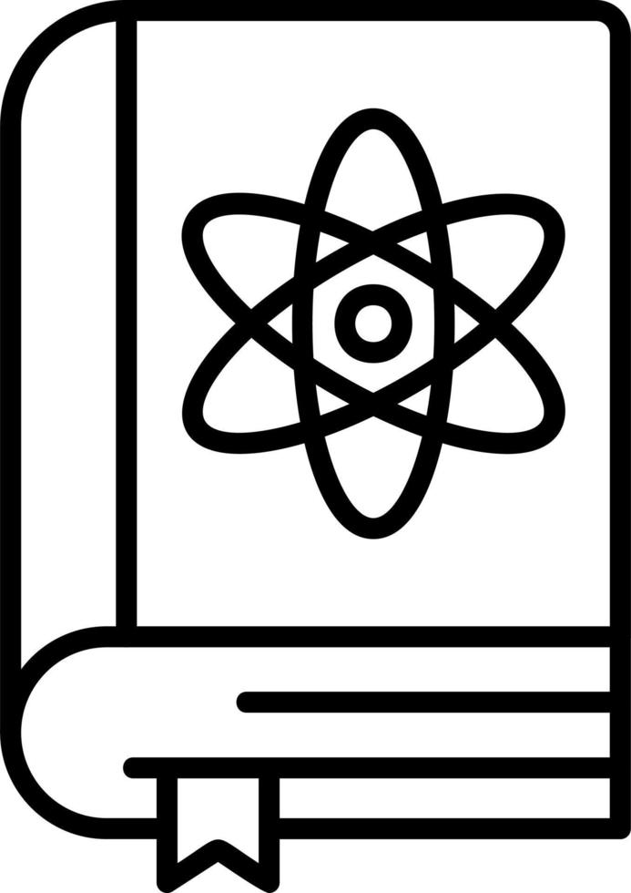 Ciencias libro vector icono