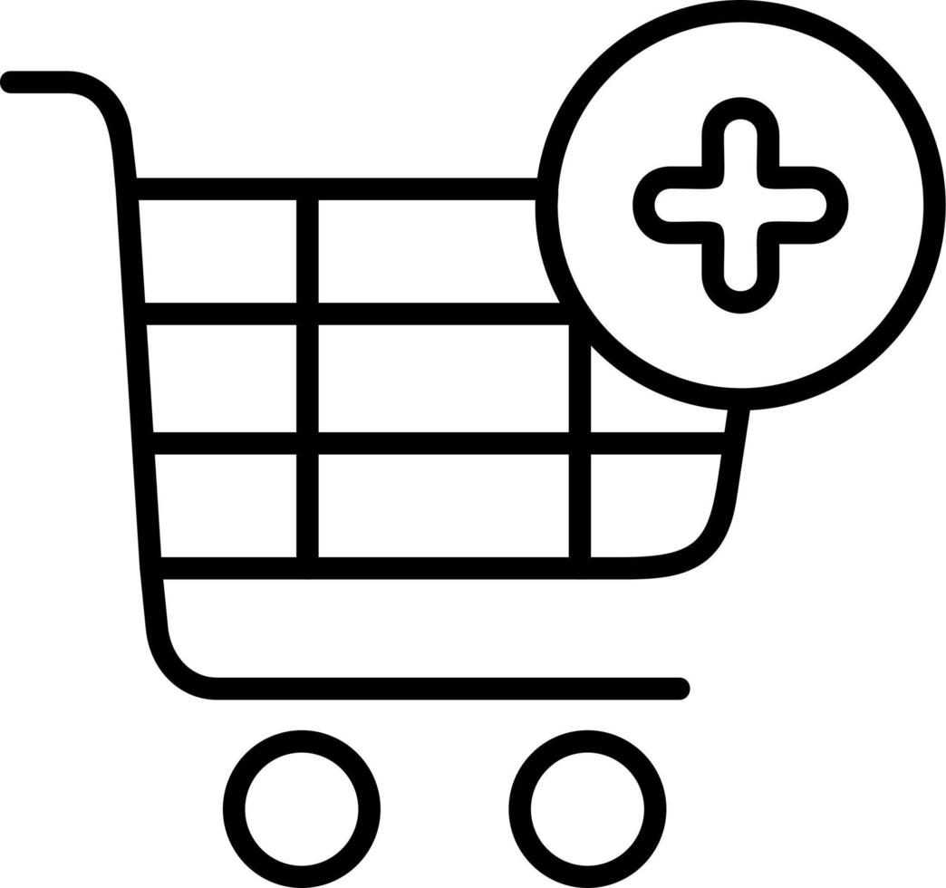 Shopping cart add Vector Icon