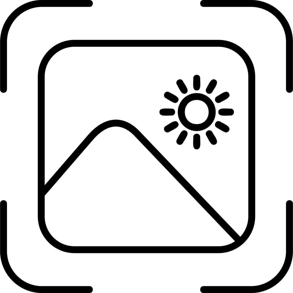 Mode landscape Vector Icon