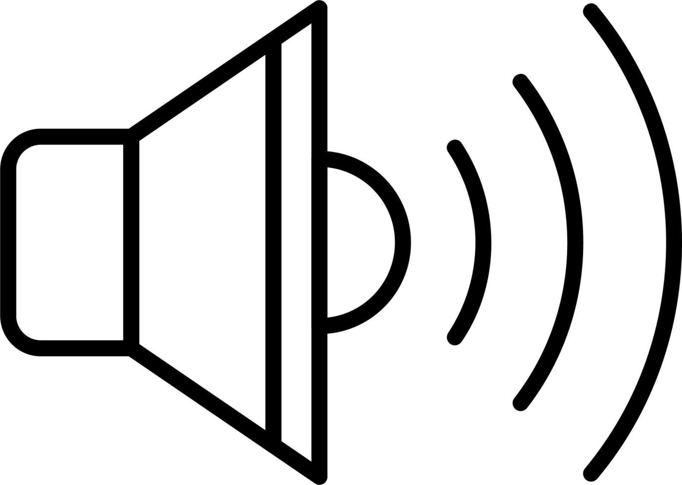 icono de vector de altavoz