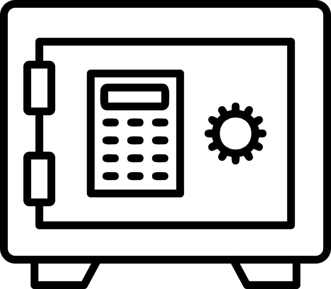 Safe Box Vector Icon