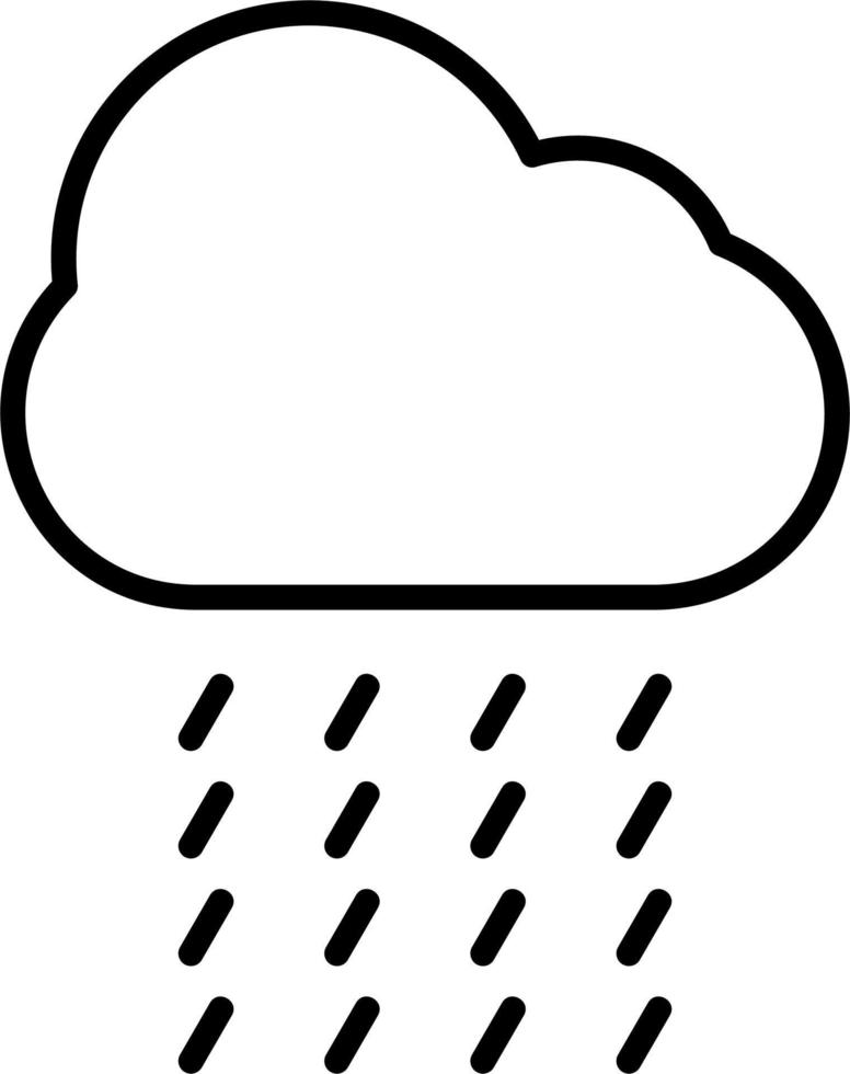 Rain Vector Icon