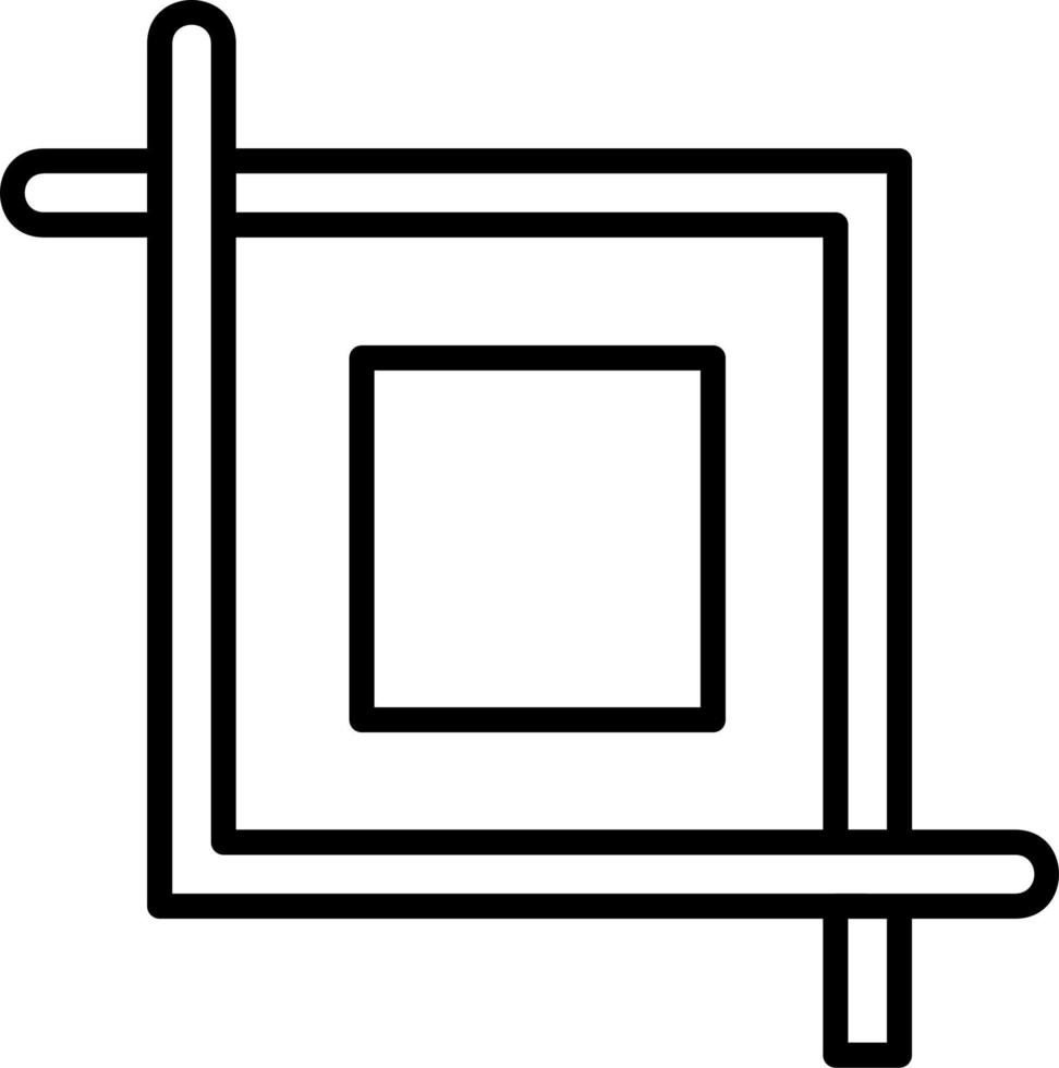 Crop Vector Icon