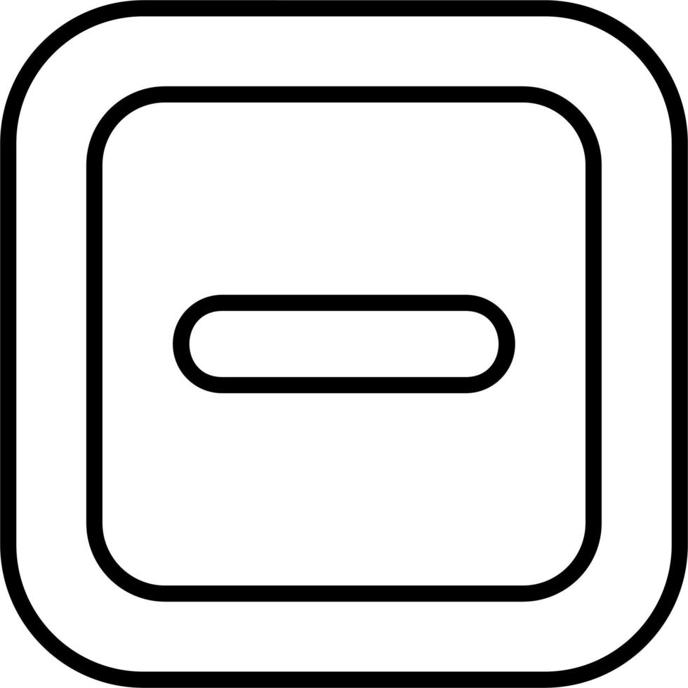 Minus Vector Icon