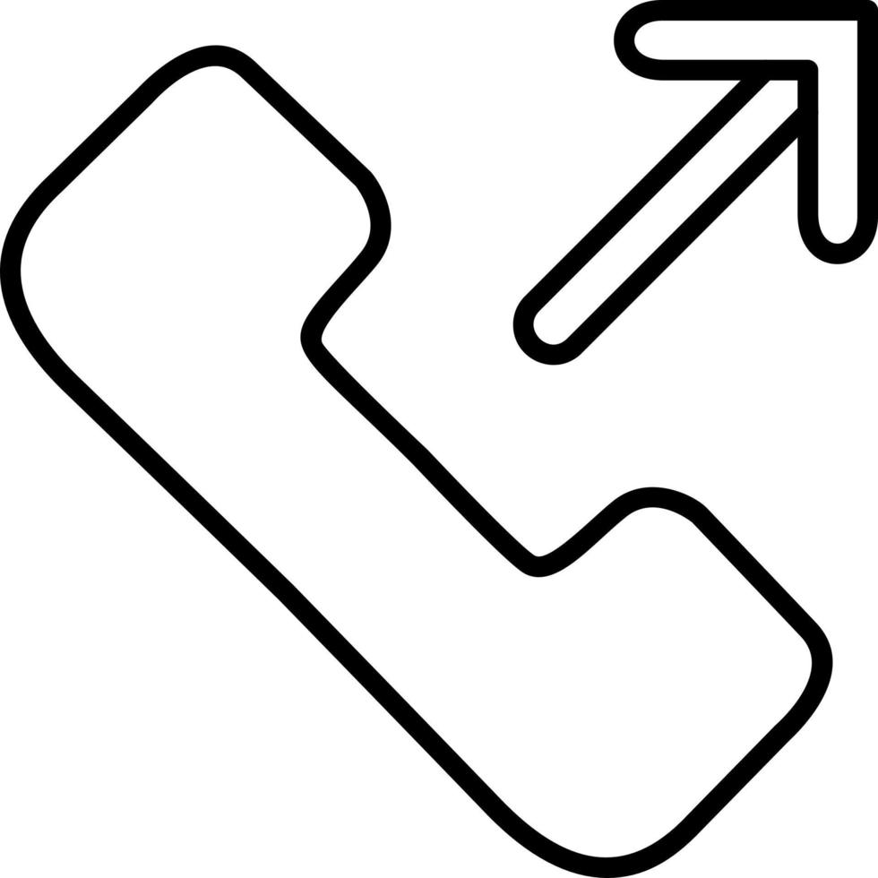 Outgoing Call Vector Icon