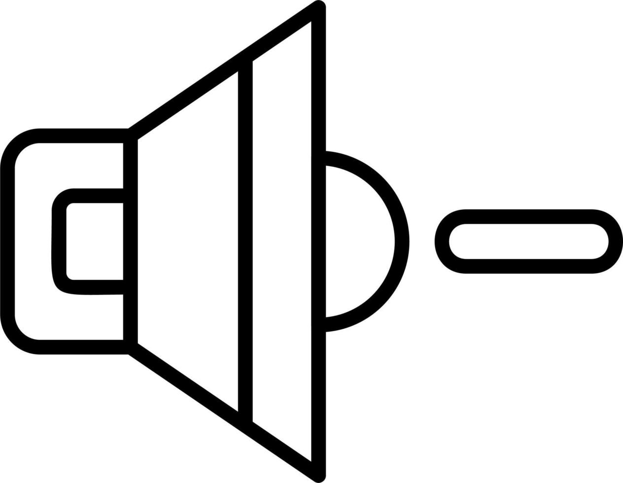 Volume Down Vector Icon
