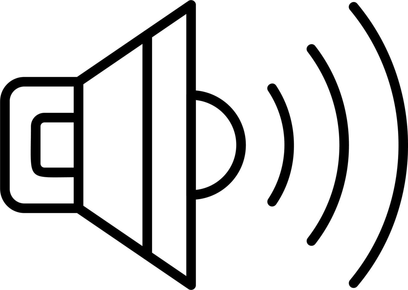 icono de vector de sonido