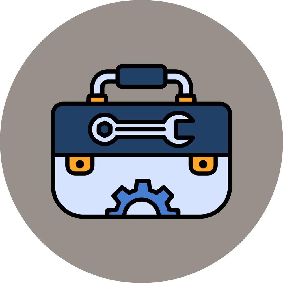 icono de vector de caja de herramientas