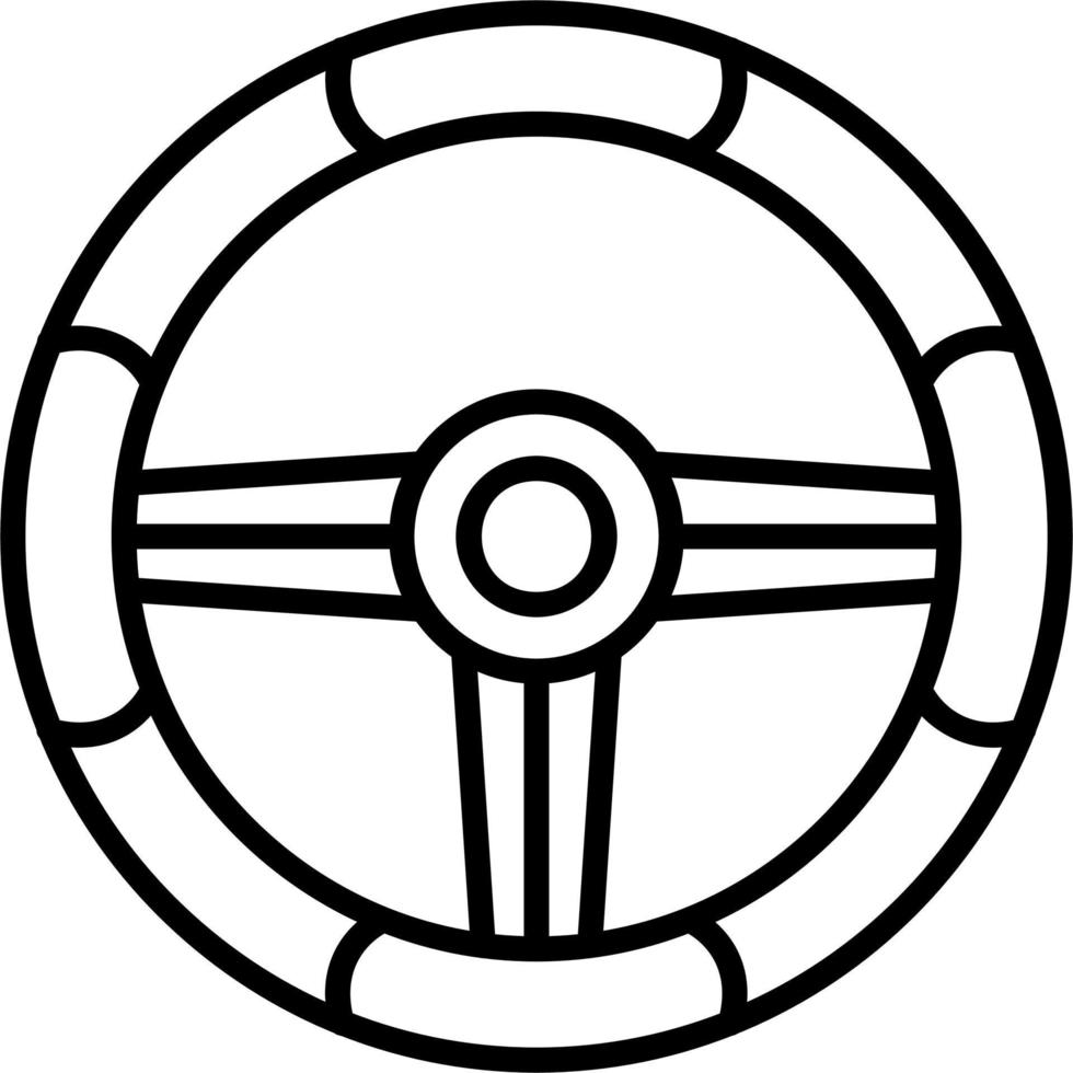 Steering Wheel Vector Icon