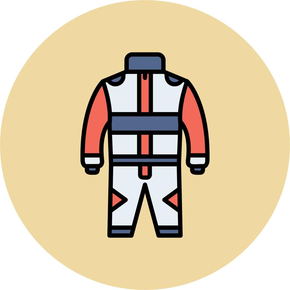 Race Suit Vector Icon