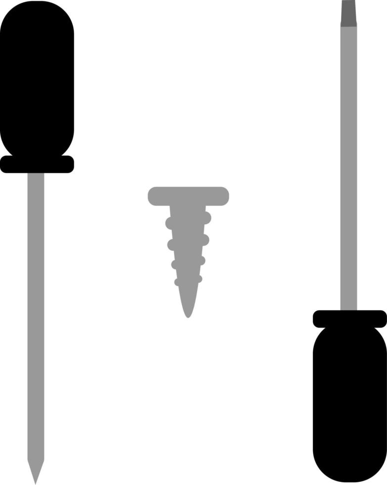 repair equipment. hammer. screwdriver. saw. ax. wrench. paint brush vector