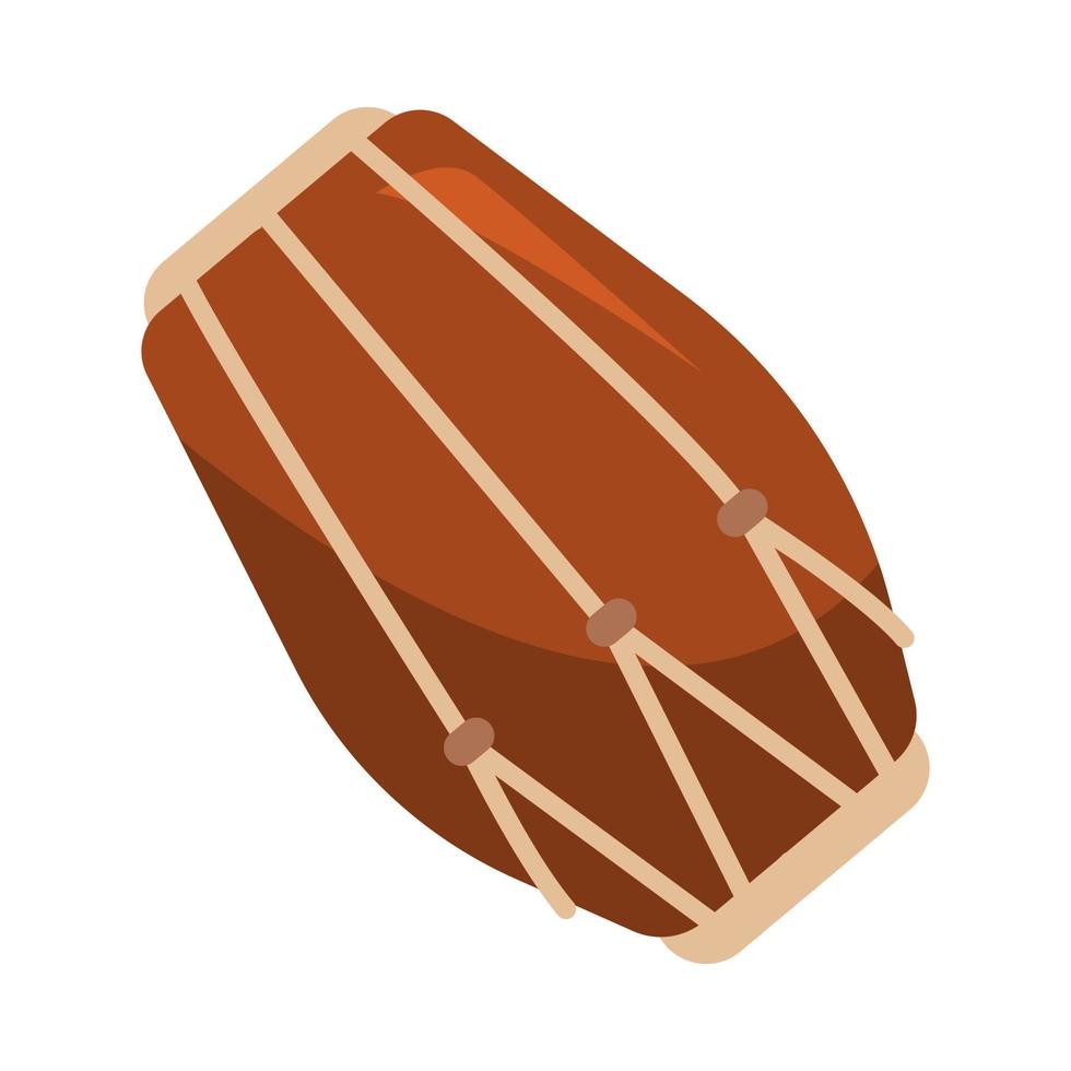 gendang, drum icon. traditional musical instruments. Suitable for music events, celebrations, Ramadan, etc. flat vector. vector