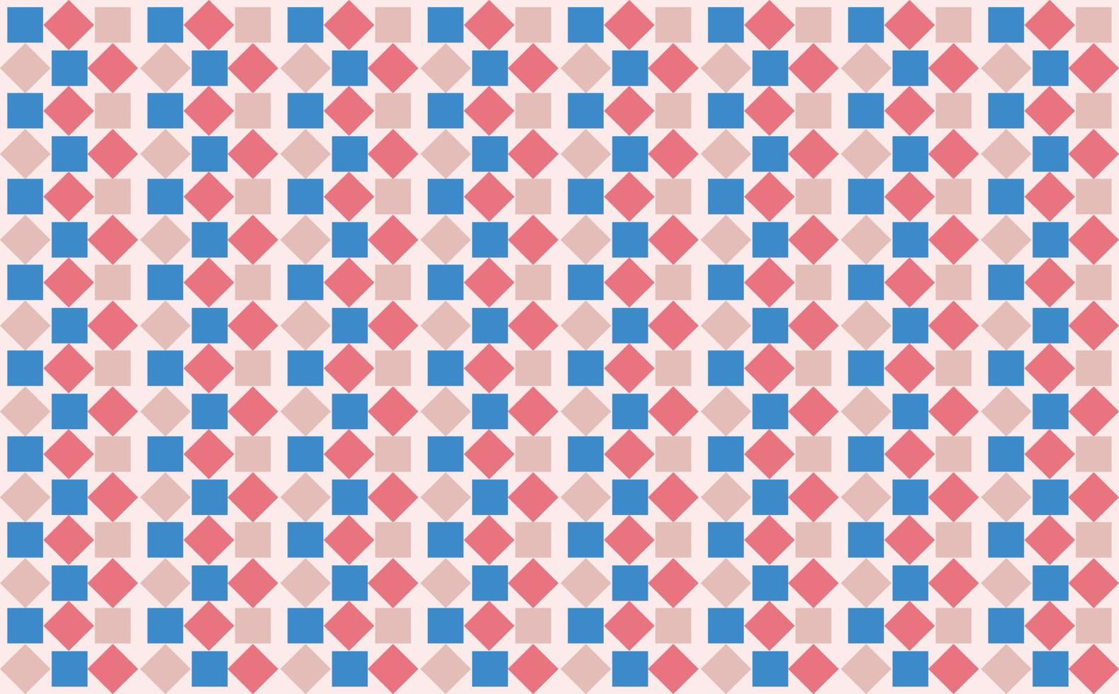 Pink and blue colored squares and rhombus abstract pattern. Suitable for wallpaper, brand, fill background, industry, banner, and prints. vector