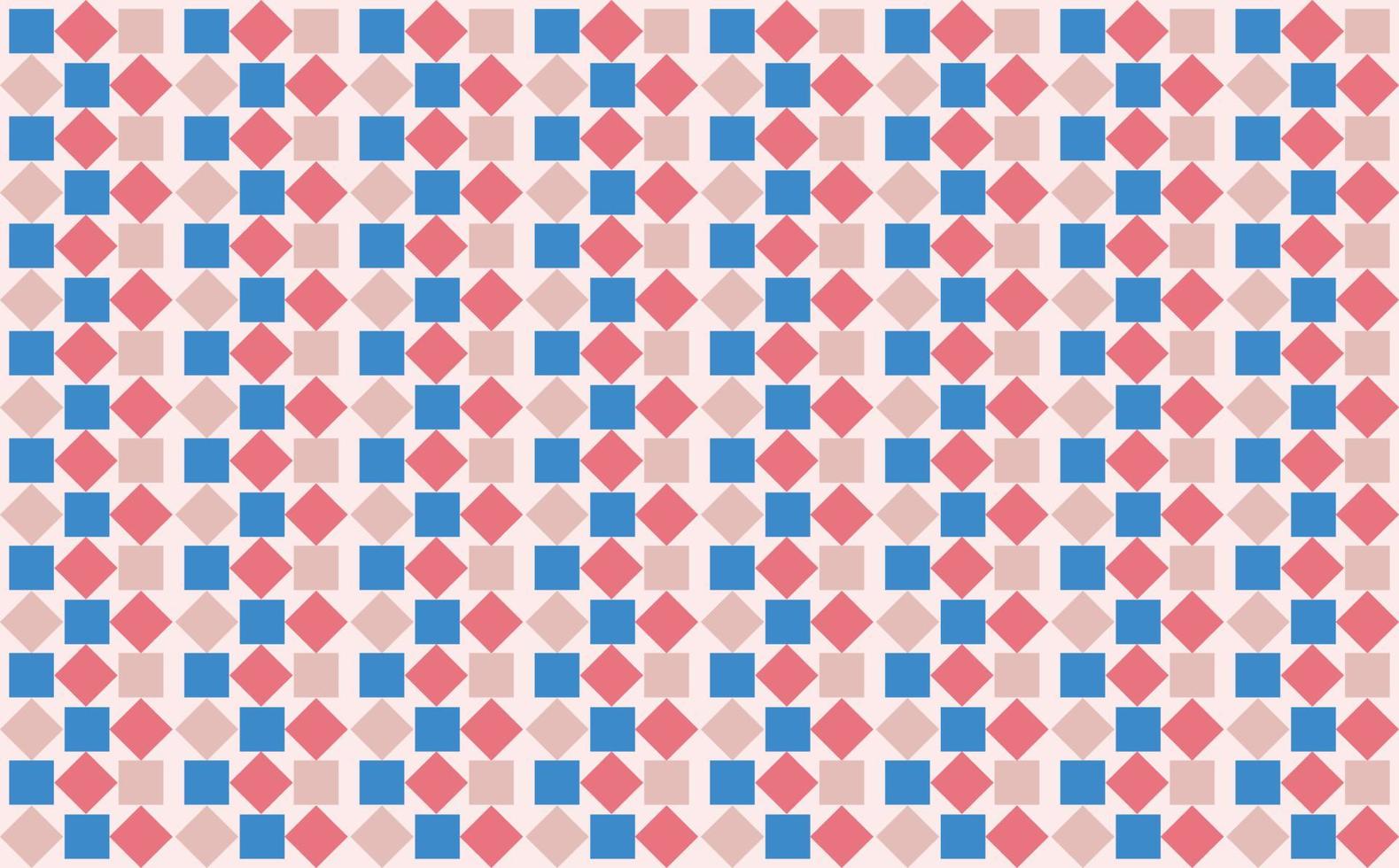 Pink and blue colored squares and rhombus abstract pattern. Suitable for wallpaper, brand, fill background, industry, banner, and prints. vector