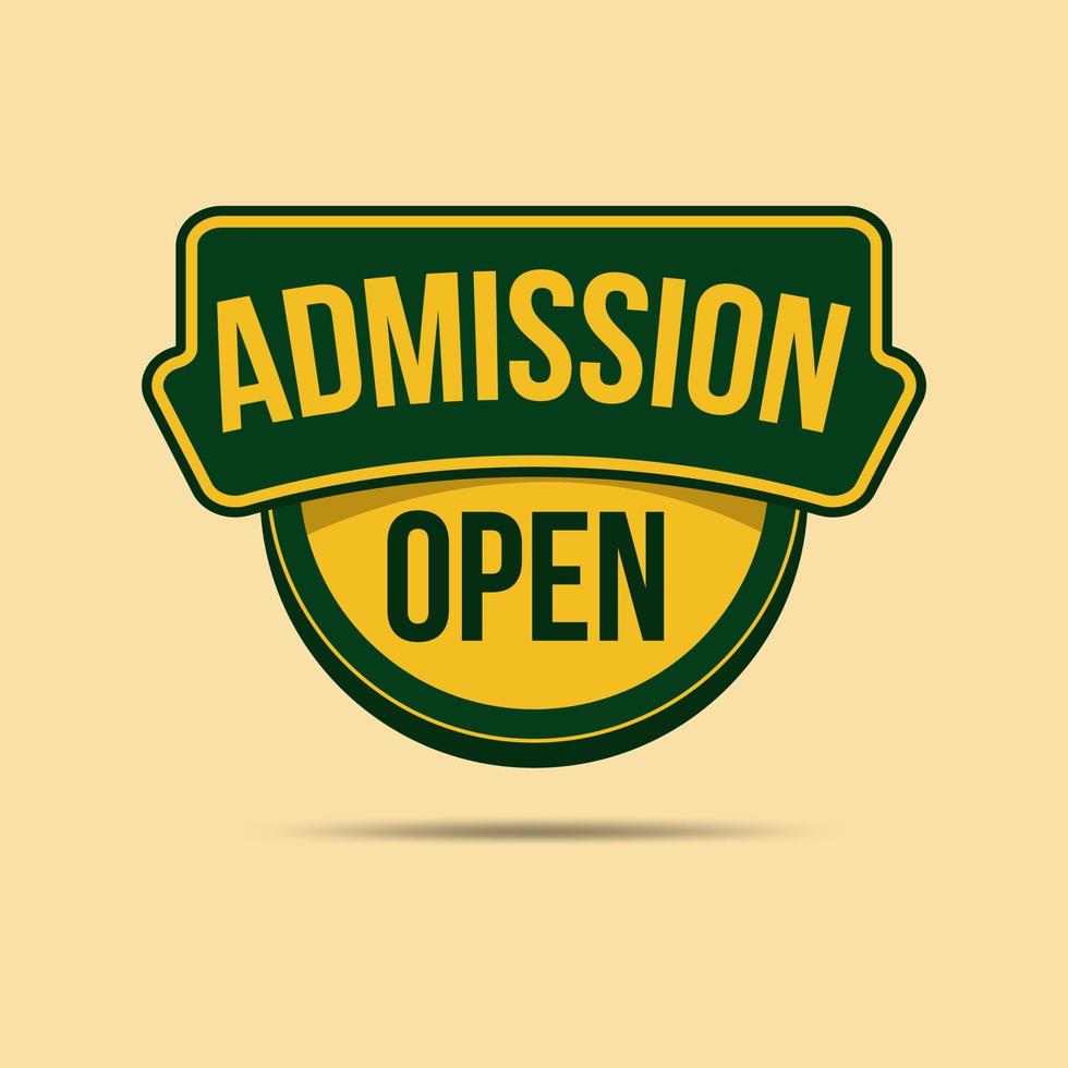 admission open banner abstract school college coaching clipart vector