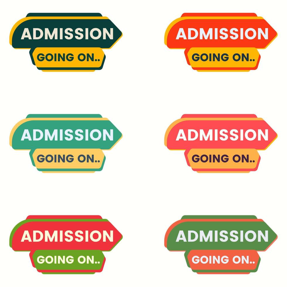 admission going on banner abstract school college coaching clipart vector