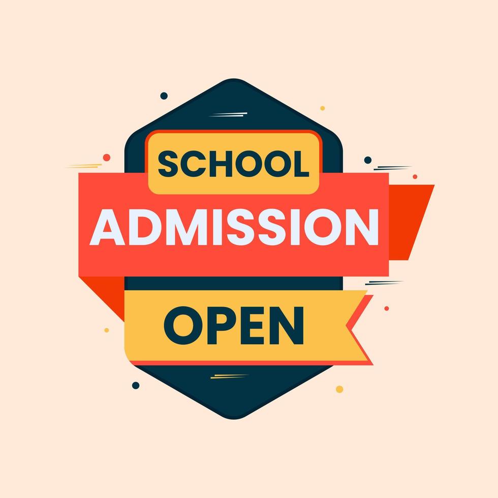 School admission open education social media post  web banner vector