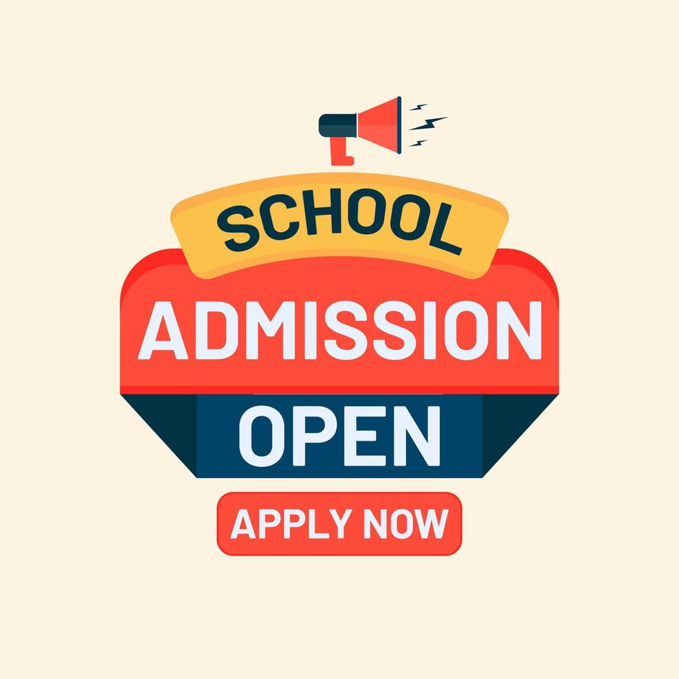 admission open apply now education social media post web banner vector