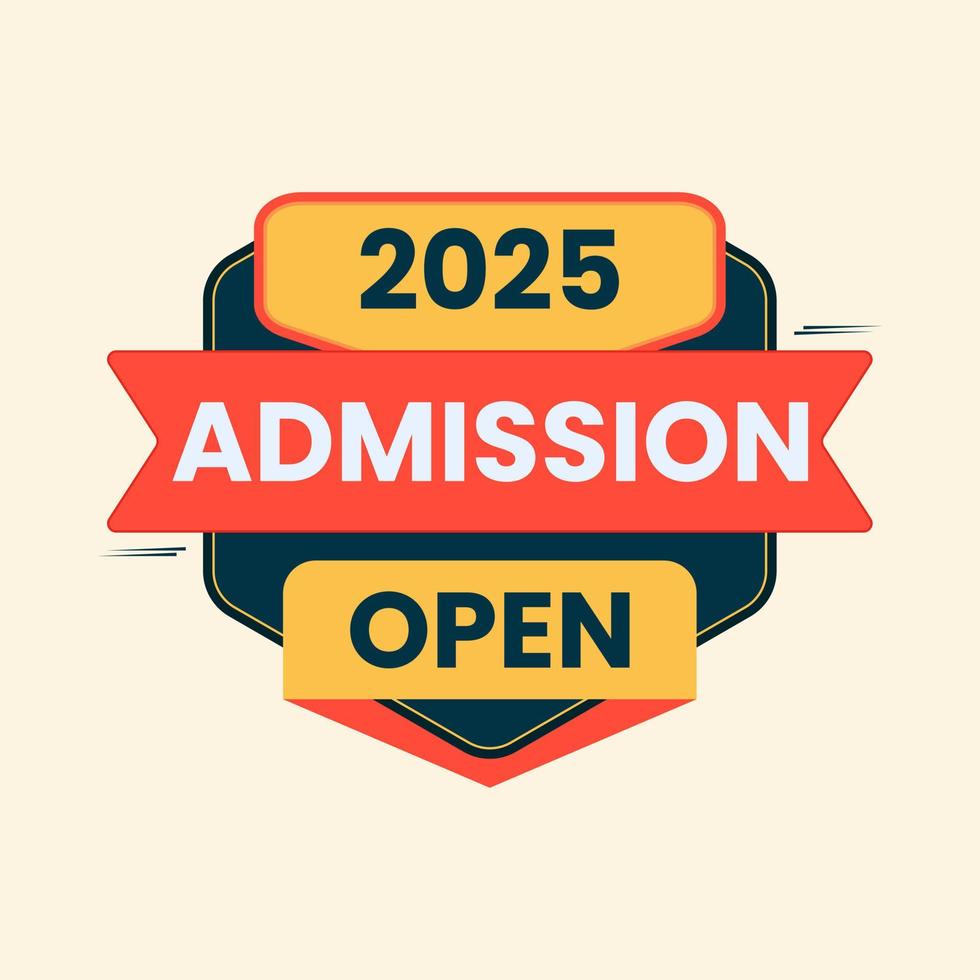 2025 admission open education social media post web banner abstract school college coaching vector