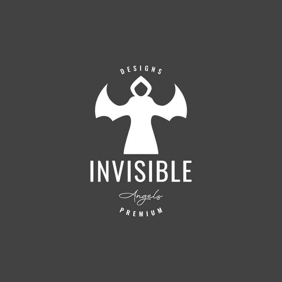bueno ángel invisible alas blanco Clásico logo diseño vector icono ilustración