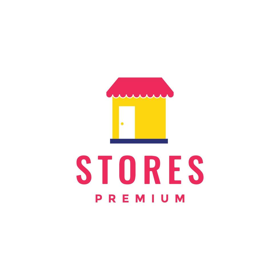 store market outlet modern colorful abstract minimalist logo design vector icon illustration