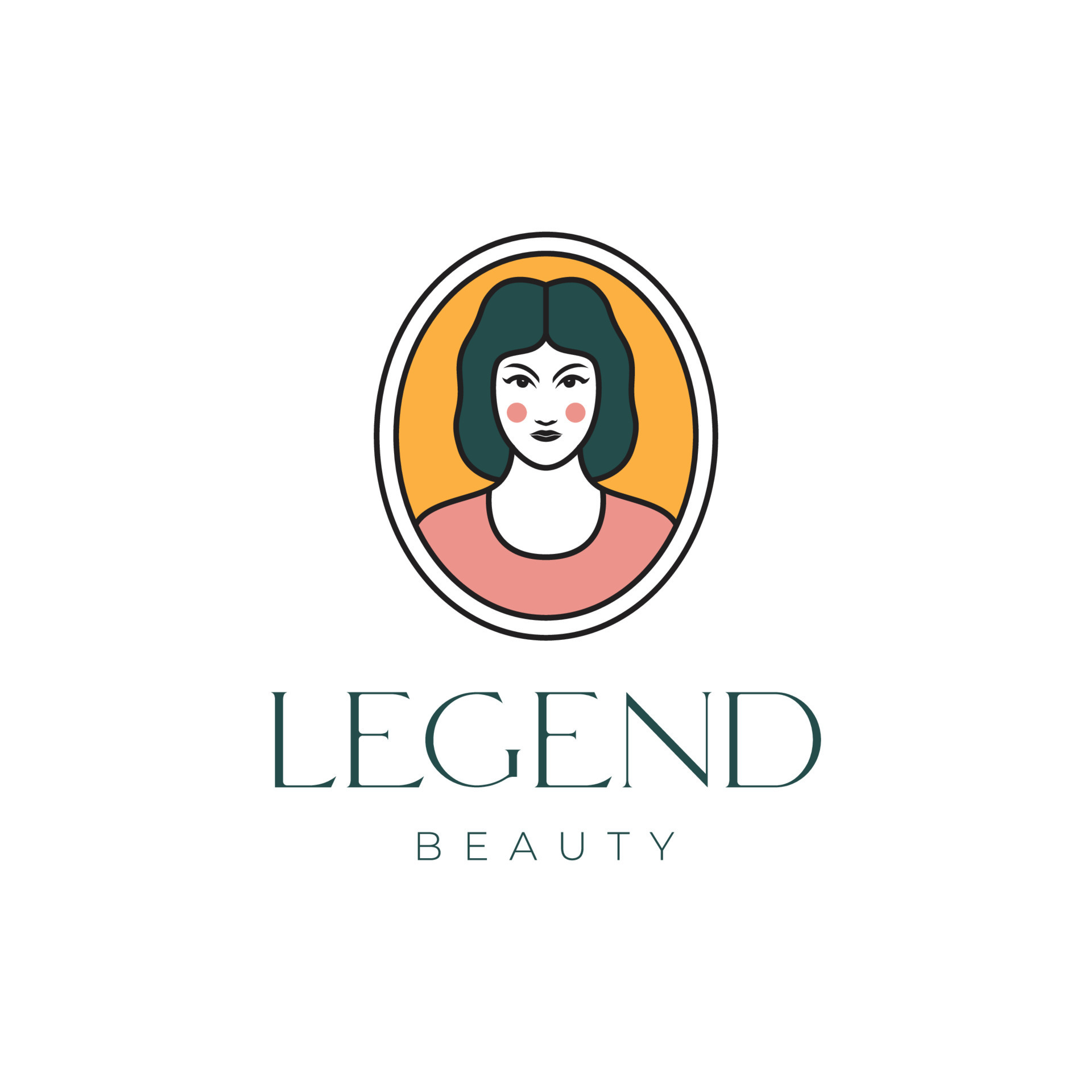face beauty legend women female skincare hair care luxury badge
