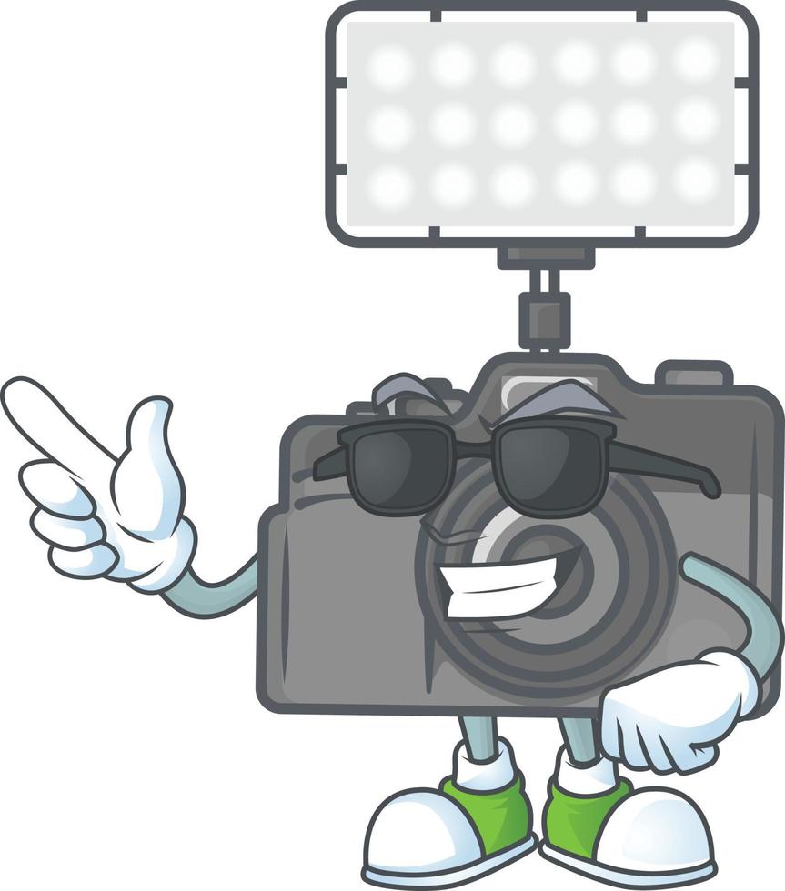 Photo Camera With Lighting icon design vector