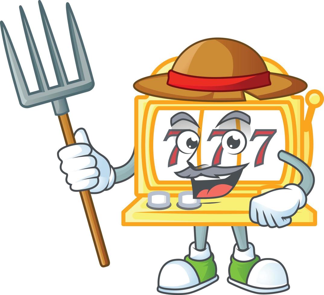 Golden Slot Machine icon design vector
