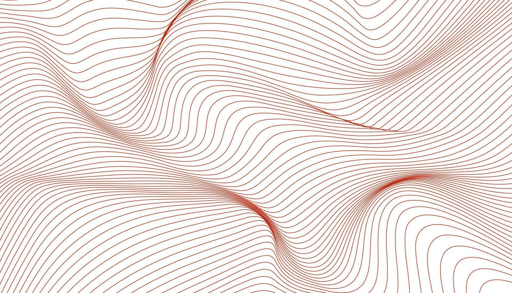 Line waves on white background, abstract background vector design