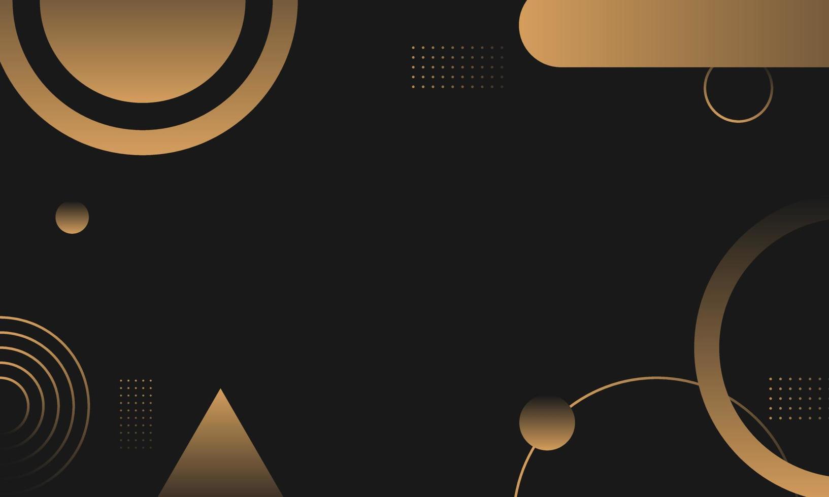 Modern memphis golden Background. Trendy luxury golden shapes background for backdrop, banner, business card, wallpaper, template and cover. vector