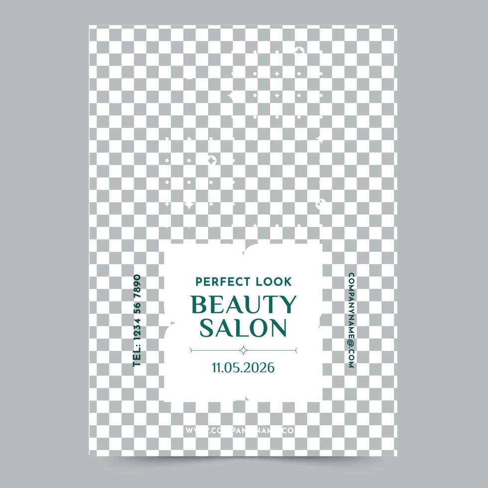 Template of Beauty Area Flyer, Instant Download, Editable Design, Pro Vector