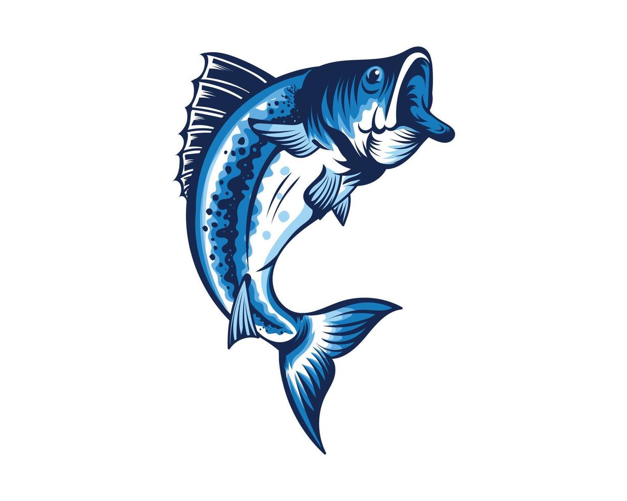 Fish vector illustration for print items and t-shirt