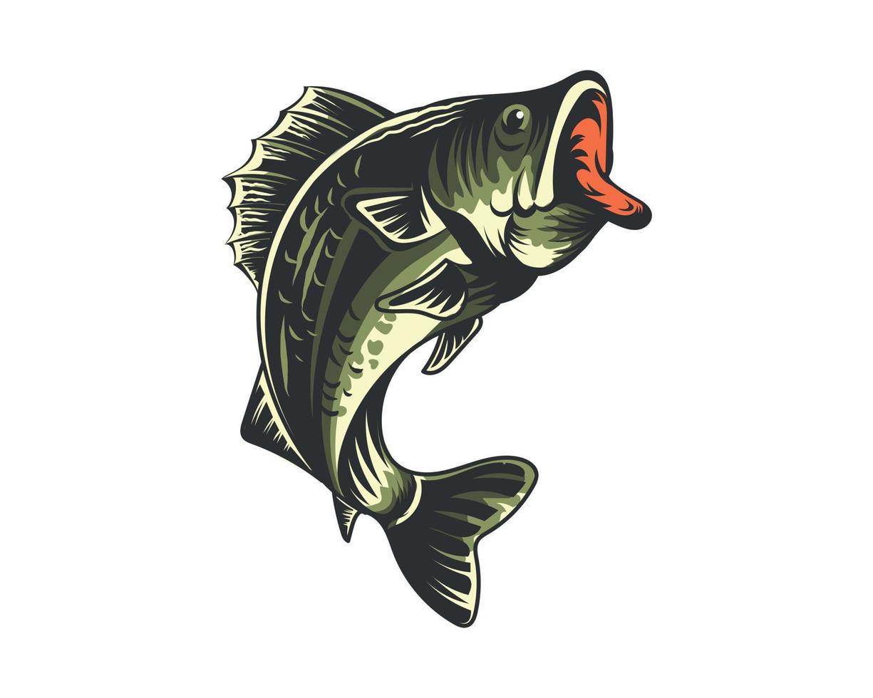 Fish vector illustration for print items and t-shirt