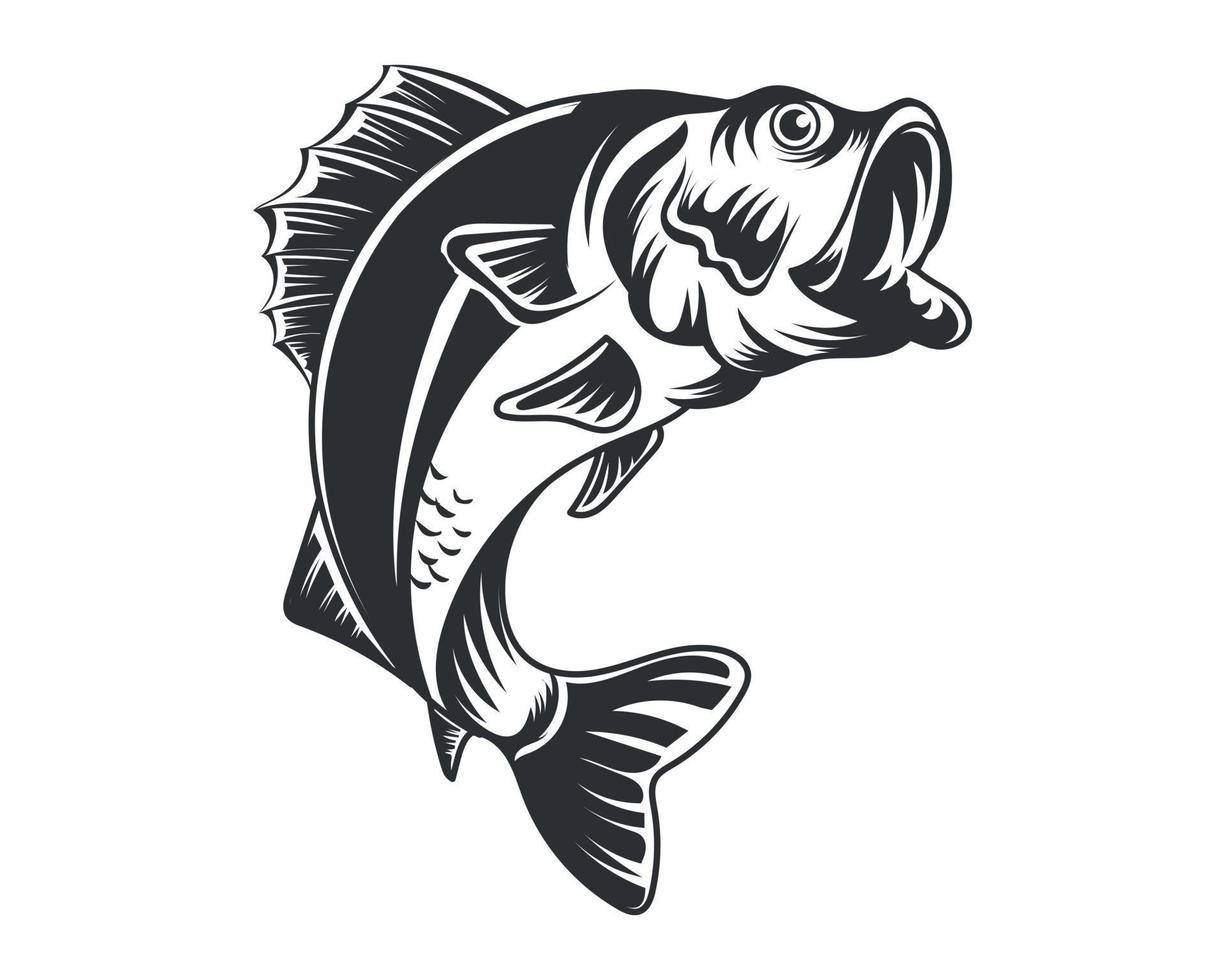 Fish vector illustration for print items and t-shirt